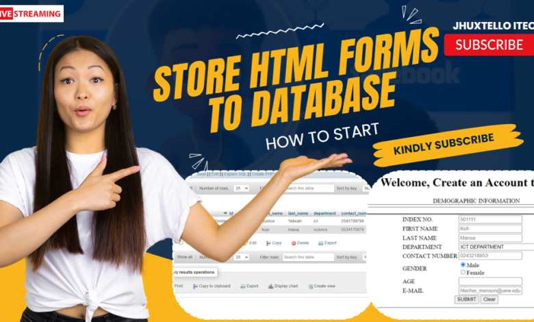 (Source Code) How to Store HTML Form Data to MySQL Database