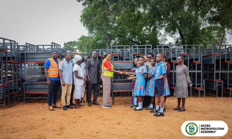 AMA Distributes 1,500 Dual Desks to Schools Across Accra Metropolis