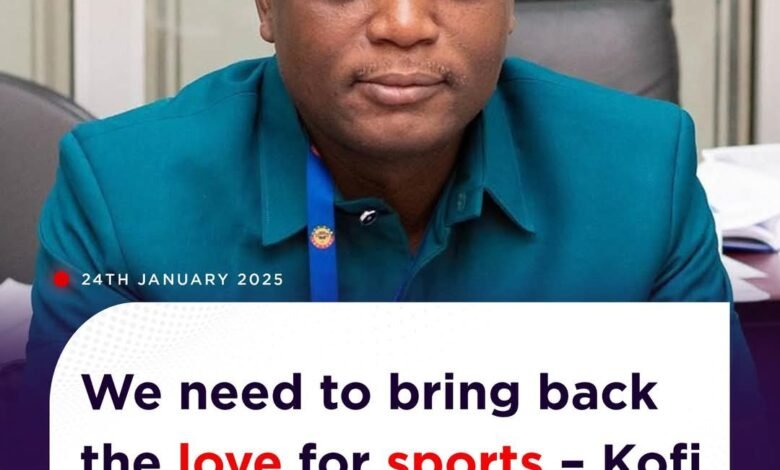 We need to bring back the love for sports-Kofo Adams