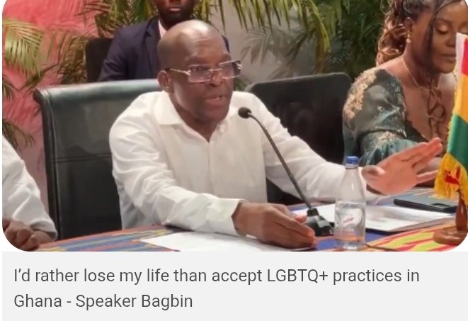 I’d rather lose my life than accept LGBTQ+ practices in Ghana – Speaker Bagbin