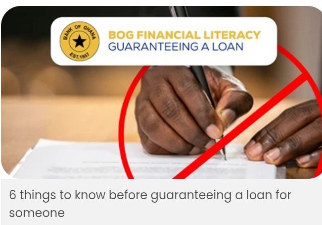 6 factors to consider before guaranteeing a loan for someone.