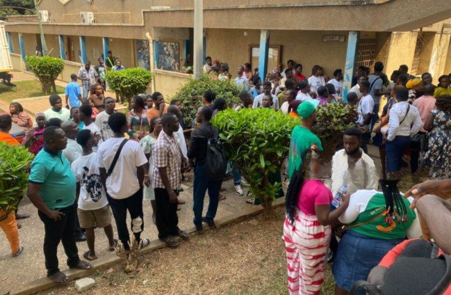 Concerned Parents and Students Storm WAEC Kumasi Office Over Withheld Examination Results